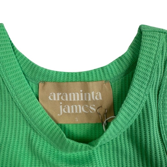 The Everyday Tank in Honeydew Green Scoop Neck Cotton Waffle Size 8 Small NWT - Picture 3 of 9